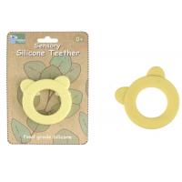 Silicone Bear Teether Yellow