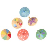 Spinning Tops Set of Six