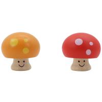 Squeaky Smiley Mushroom Set Of Two
