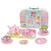 Tin Tea Set Ballerina in Suitcase