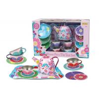 Tin Tea Set Fairy Flower 15pc