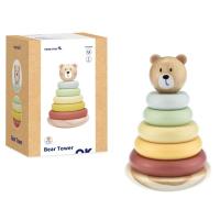 Wooden Bear Stacking Tower