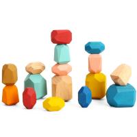 Wooden Balancing Stacking Stones Set