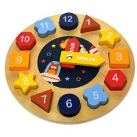 Wooden Clock Puzzle Space