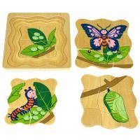 Wooden Life Cycle Puzzle Butterfly