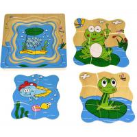 Wooden Life Cycle Puzzle Frog