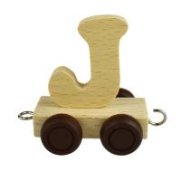 Wooden Name Train Letter J