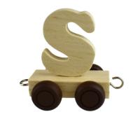 Wooden Name Train Letter S