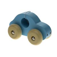Simple Wooden Toy Car Blue