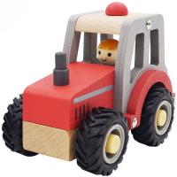 Wooden Toy Red Tractor