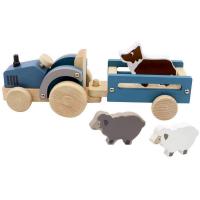 Tractor Trailer Sheep and Dog