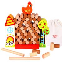 Wooden Tumble Chicken Game