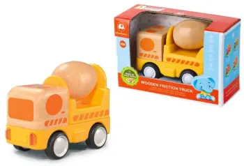 Light Sound Wood and Plastic Friction Truck Mixer