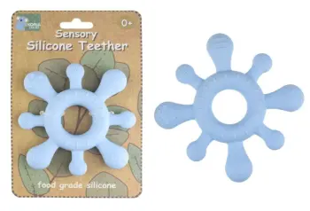 Silicone Splash Teether Blue