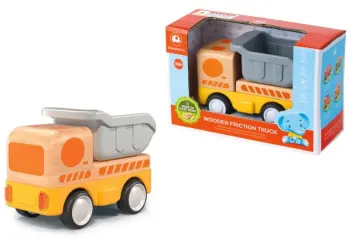 Light Sound Wood and Plastic Friction Dump Truck