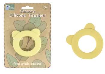 Silicone Bear Teether Yellow