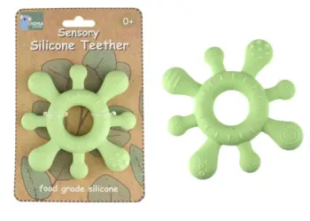 Silicone Splash Teether Green