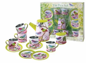 Tin Tea Mug Set Birds