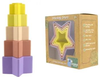 Silicone Stacking Stars Multi Colour