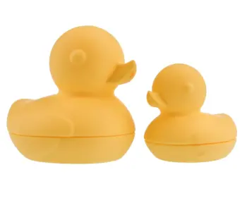 Silicone Bath Ducks Yellow Pair