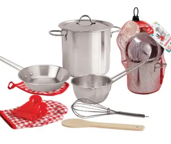 Stainless Steel Cooking Toy Playset