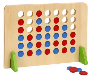 Wooden Four In A Row Game