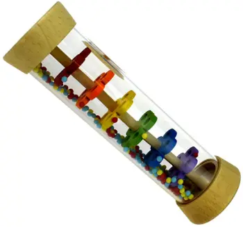 Wooden Toy Clear Rainstick
