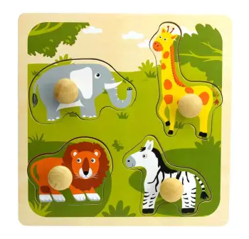 Safari Animal Big Peg Puzzle
