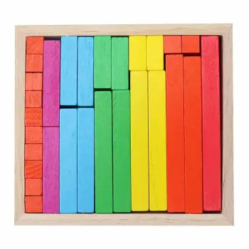 Cuisenaire Rods in Wooden Box