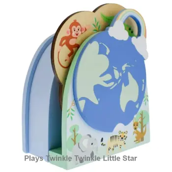 Wild Animals Spin Along Music Box