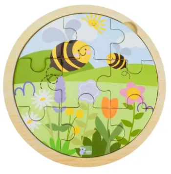 9pcs Jigsaw Puzzle Bee Garden