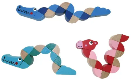 Jointed Animal Fidget Toy Set of Three