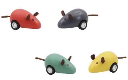 Pull Back Mouse Set of Four