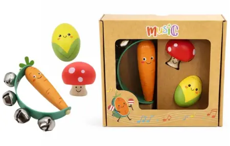 3 Piece Music Set Vegetable Theme