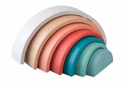 Rainbow Stacking Toy Terracotta