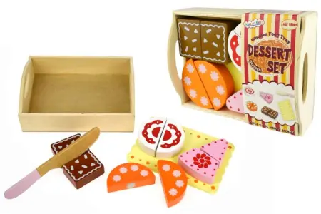 Wooden Toy Cutting Cakes