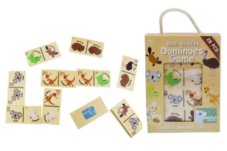 Wooden Dominoes Australian Animals