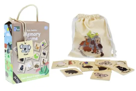 Wooden Memory Game Australian Animals