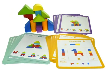 Wooden Block Logic Building Game