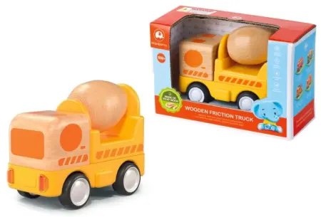 Light Sound Wood and Plastic Friction Truck Mixer