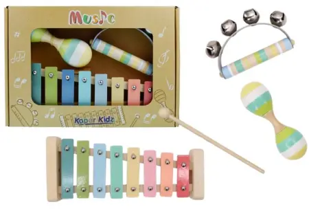 Xylophone Bell Maraca Music Set Blue