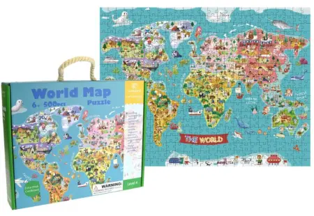 World Map Jigsaw Puzzle 500 Piece