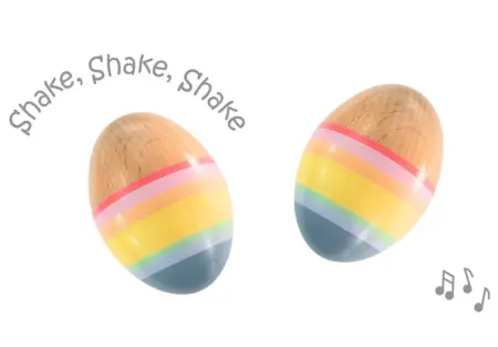 Rainbow Egg Maraca Set of Two