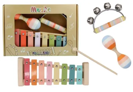 Xylophone Bell Maraca Music Set Orange