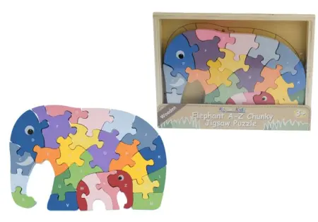 A to Z Chunky Elephant Jigsaw Puzzle