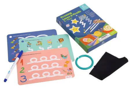 Tracing Lines and Trails Flash Cards