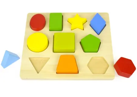 Wooden Shapes and Colours Puzzle