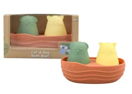 Cat And Dog Silicone Bath Boat
