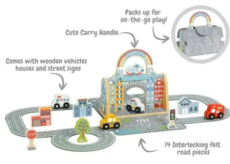 Felt City Playset