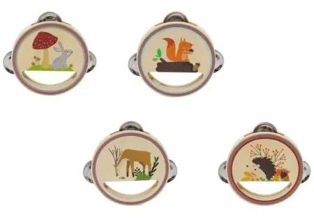 Tambourine Woodland Set of Four